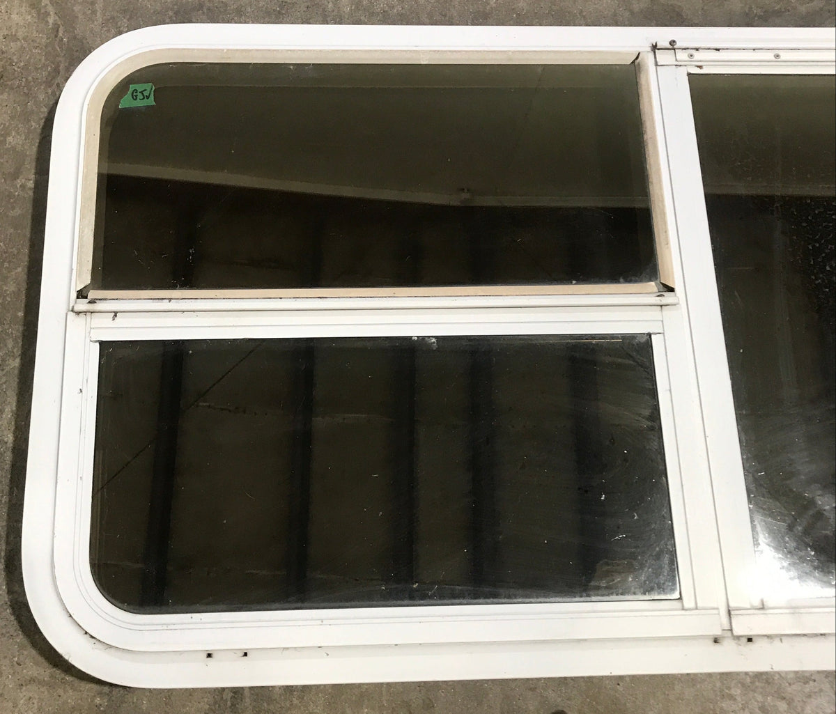 Used White Emergency Opening Window : 47 1/2 W x 21 1/2 H x 2 D