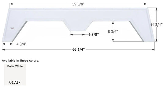 Icon 01737 Fender Skirt Polar White (Various Kustum Koach Brands)