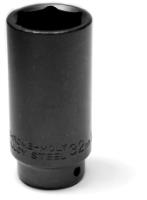 Socket Performance Tool W155 1/2 Drive, 32 Millimeter, Metric, Front Wheel Drive Axle Nut Socket, Black, Chrome Moly Steel