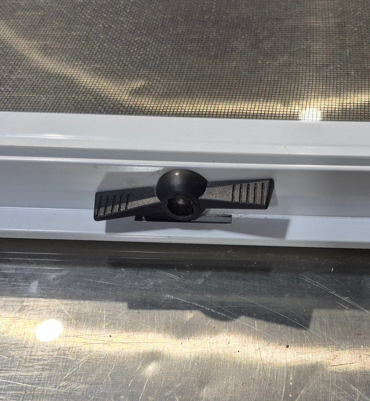 Used White Radius Opening Window : 23 1/2 W x 17 1/2 H x 1 7/8 D