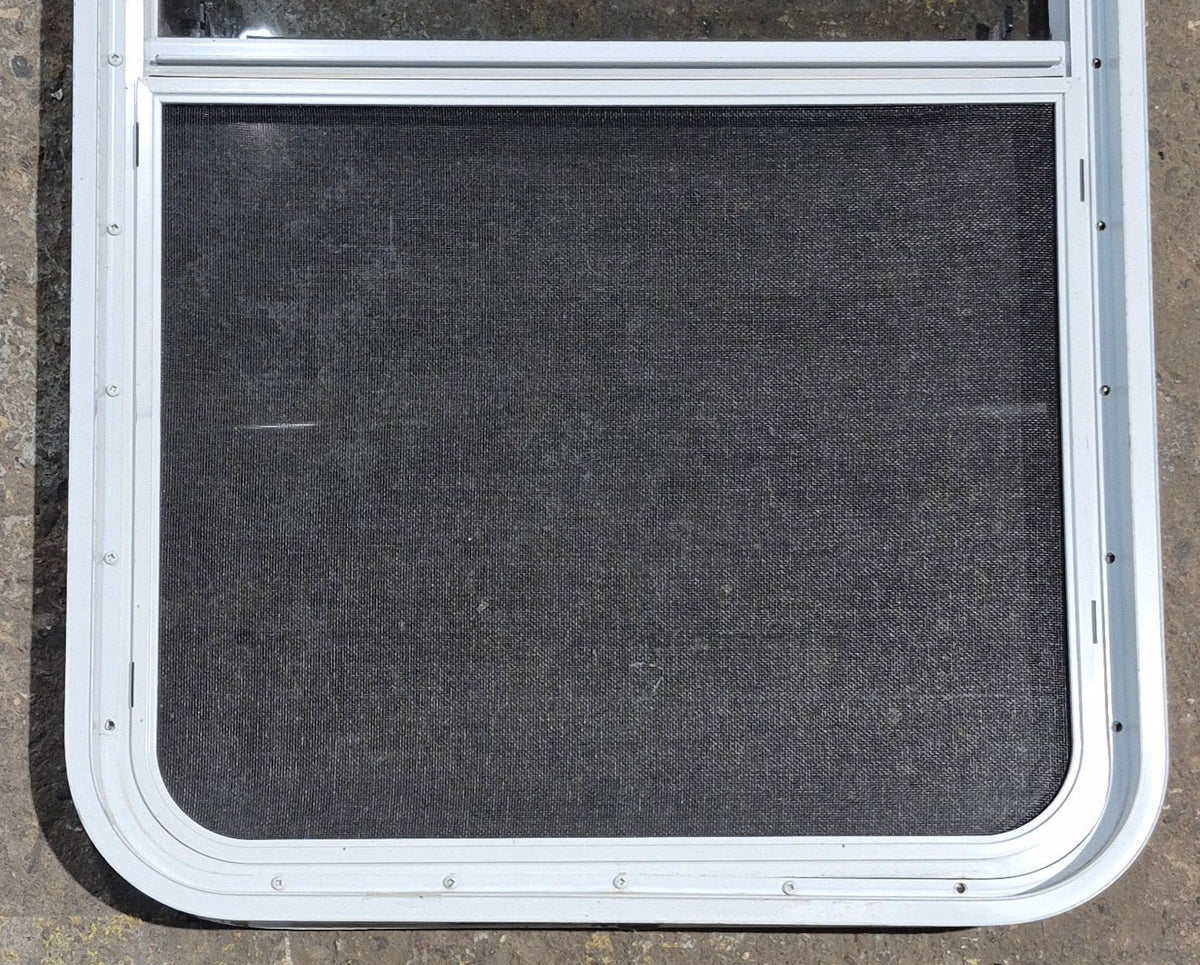 Used White Radius Opening Window : 23 1/2 W x 39 1/4 H x 1 7/8 D
