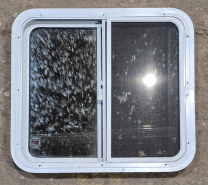 Used White Radius Opening Window : 24 W x 21 1/2 H x 1 7/8 D