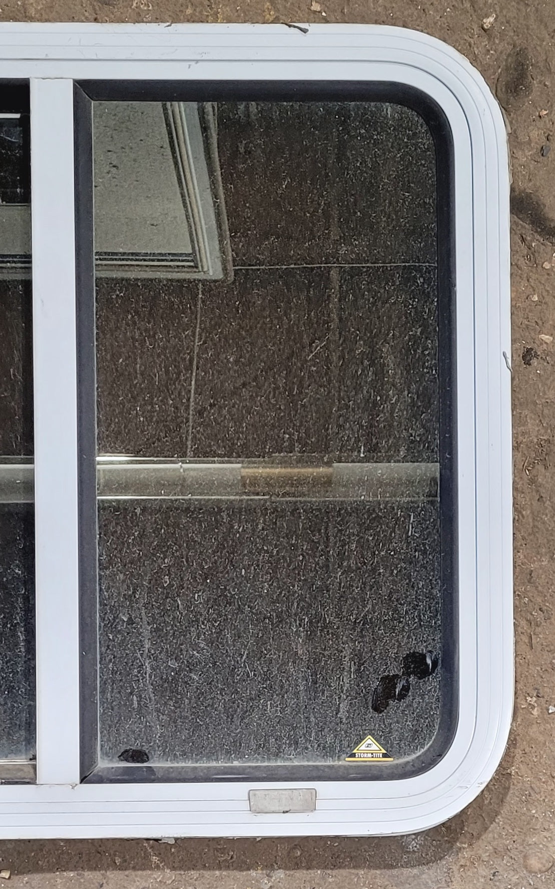 Used White Radius Opening Window : 24 W x 21 1/2 H x 1 7/8 D