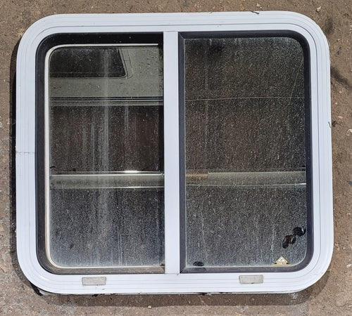 Used White Radius Opening Window : 24 W x 21 1/2 H x 1 7/8 D