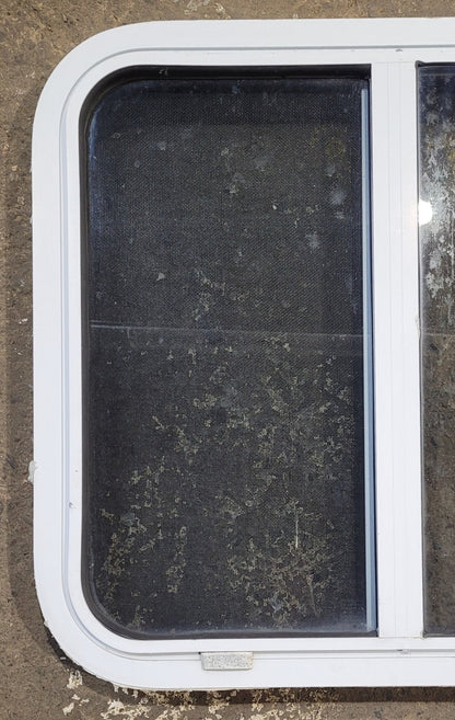 Used White Radius Opening Window : 24 W x 21 3/4 H x 1 7/8 D