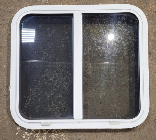 Used White Radius Opening Window : 24 W x 21 3/4 H x 1 7/8 D