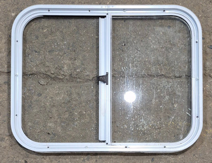 Used White Radius Opening Window : 25 1/2 W x 19 1/2 H x 1 1/4 D
