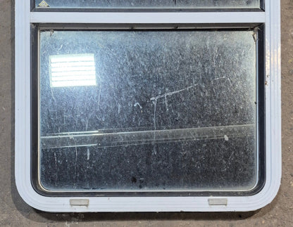 Used White Radius Opening Window : 26 W x 39 1/2 H x 1 7/8 D