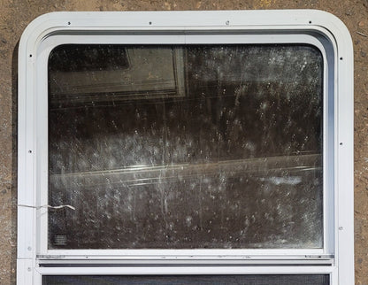 Used White Radius Opening Window : 26 W x 39 1/2 H x 1 7/8 D